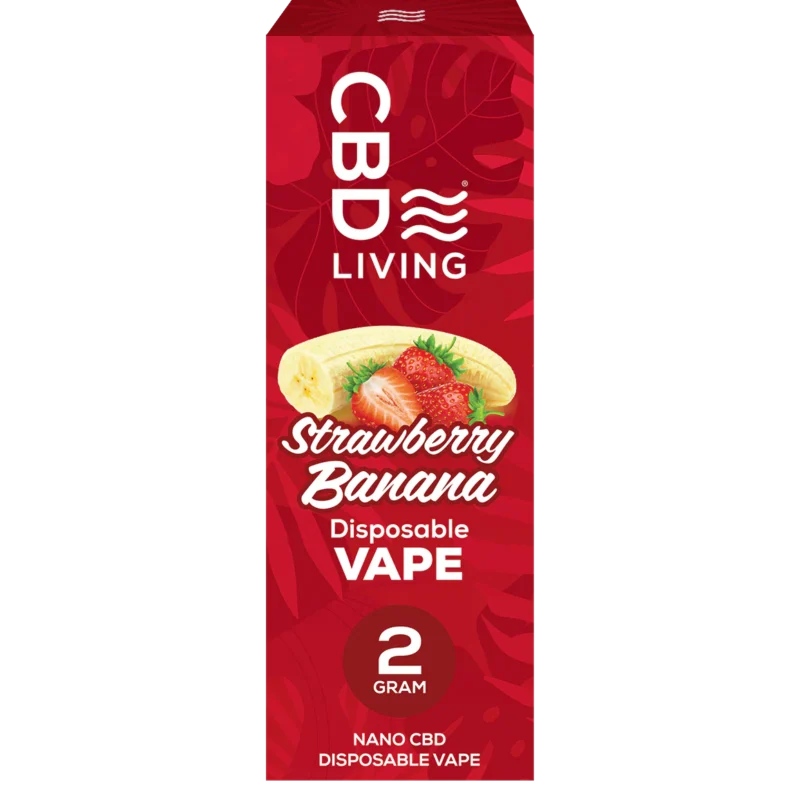 CBD Living Nano CBD Disposable (2g) Strawberry Banana