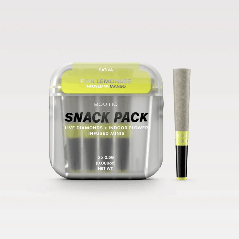 Boutiq Snack Pack Diamond Infused Mini Pre rolls (5ct)